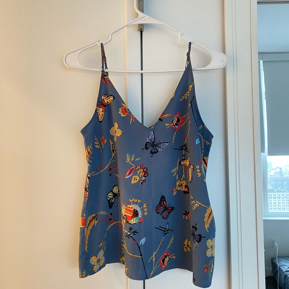 Blue Butterfly / Floral Cami